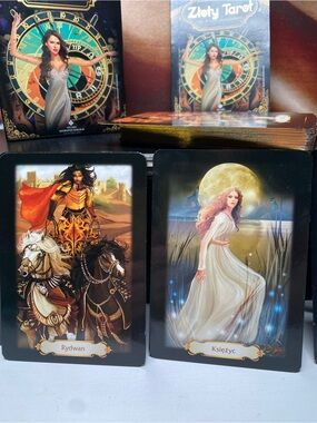 Golden Tarot - Złoty Tarot 78 Cards Polish Edition